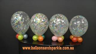 Exploding balloons from Balloons and Sparkle