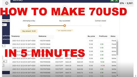HOW TO MAKE 70$ IN 5 MINUTES | BINARY DIGIT DIFFER/MATCH | BINARY TRADING |