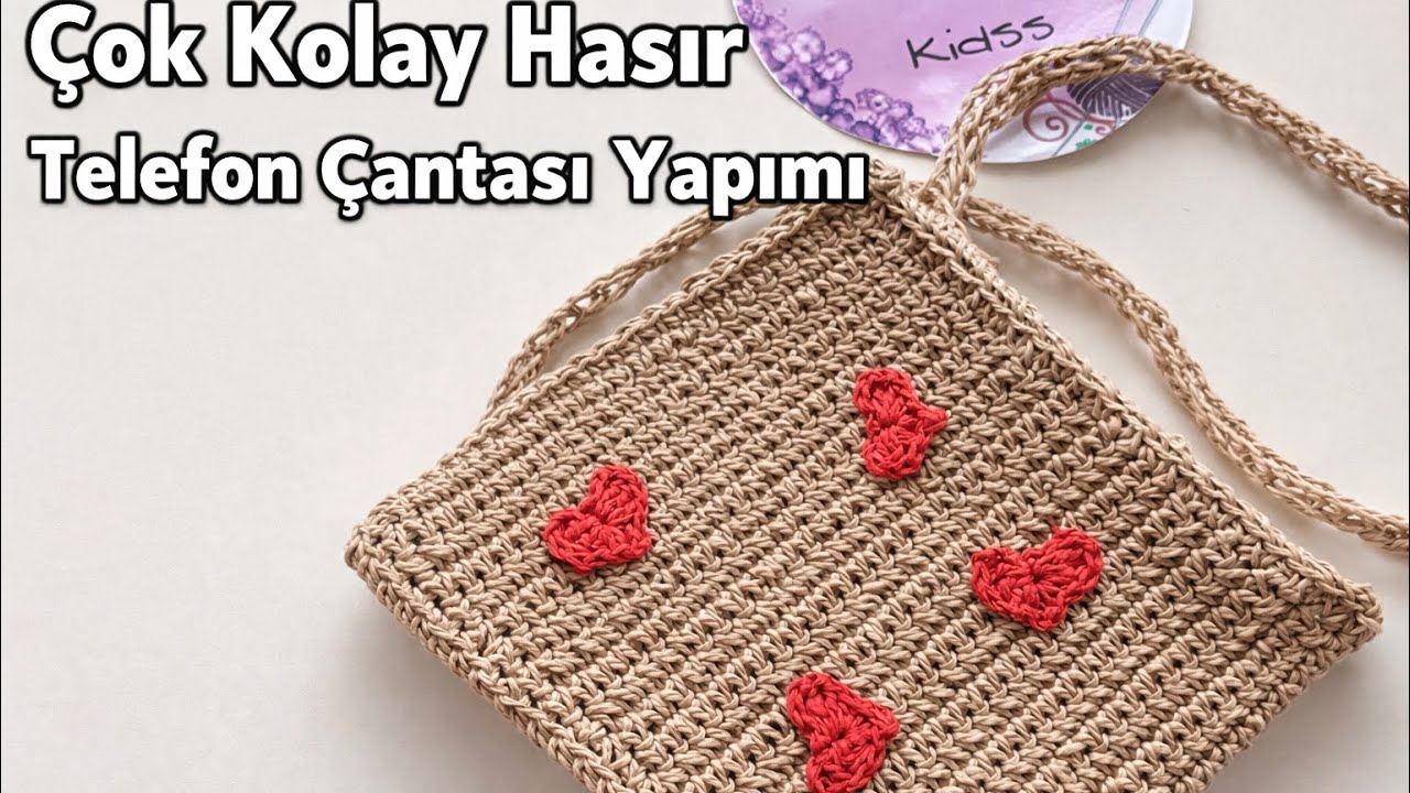 1 Saatte Biten Hasır Telefon Çantası✔️✔️