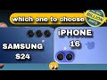 SAMSUNG S24 Vs iPHONE 16// full Comparison // 