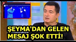 Acun, Canlı Yayında Şeymadan Gelen Mesajla Kıpkırmızı Oldu