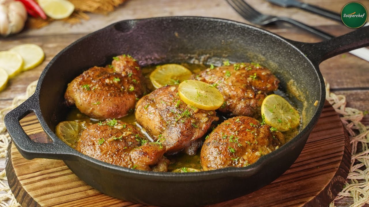 Lemon Butter Chicken Thigh Recipe by SooperChef