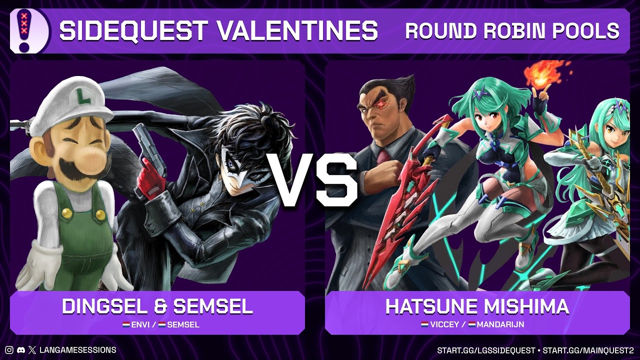 Envi / Semsel VS Viccey / Mandarijn - RR Pools - LGS: The Sidequest Valentines - SSBU
