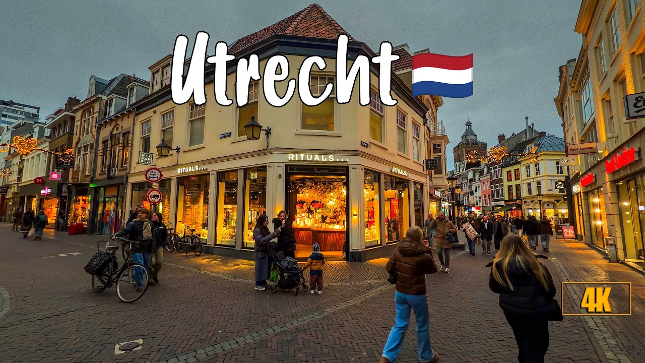 🇳🇱 Exploring & Strolling through Utrecht in evening, Utrecht Netherlands