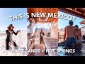 WORLD'S LARGEST GYPSUM DUNE and HOT SPRINGS in the DESERT (New Mexico road trip)