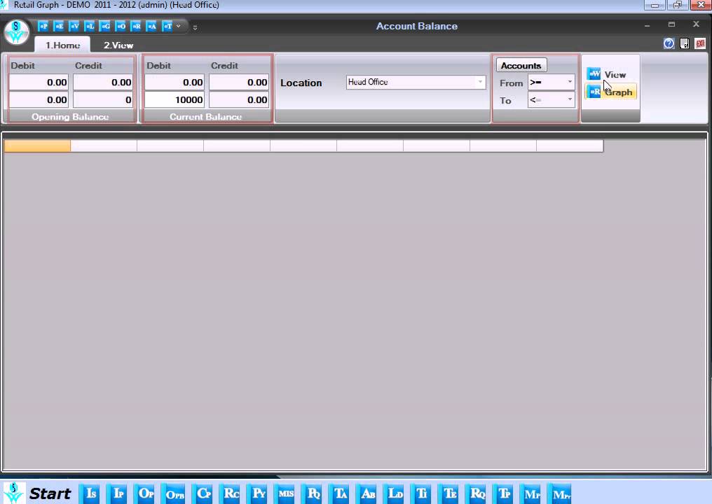 RetailGraph  Account Balances & Transactions | SWIL