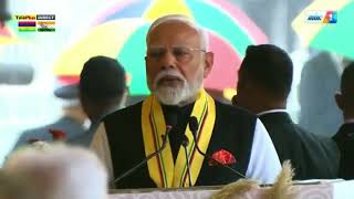 Gcsk À Modi Je Dédie Cette Distinction À Vos Ancêtres Qui Sont Venus À Maurice De Linde