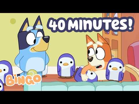 Bingo And Bluey Play Neighbours!🧡🏠 | 40 Minutes Of Fun Moments | Bingo Official Channel
