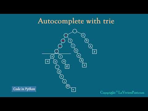 Python coding question - autocomplete with trie