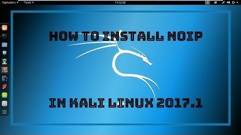 How to install no-ip in kali linux 2017.1