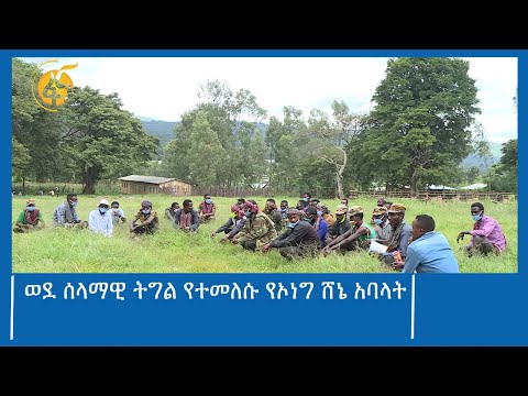 ወደ ሰላማዊ ትግል የተመለሱ የኦነግ ሸኔ አባላት