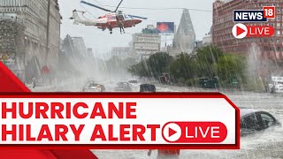 Hurricane Hilary Live | Heavy Rain Pelts Southern California’s Cities | Live Mexico's Pacific Coast
