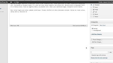 Creating posts and pages - WordPress Tutorial Video 12 of 62