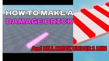 How To Make A Damage And Kill Block Under 1 Min In Roblox Studio | Gaming Bros