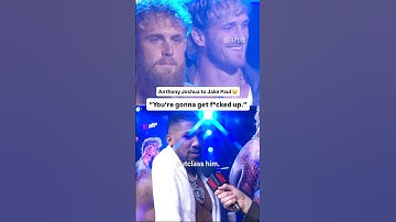 Anthony Joshua told Jake Paul he’s gonna get f’d up 😨 #jakepaul #anthonyjoshua