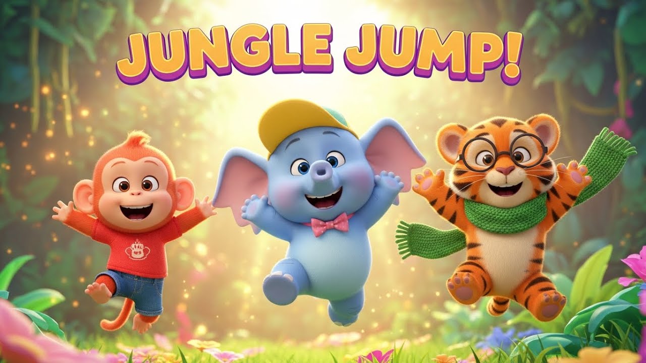 The Jungle Jump! 🐵🌴 New Animal Dance Song for Kids | Nursery Rhymes 2026