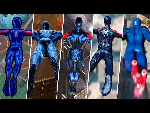 Spiderman 2099 Jumping From Highest Place in Spider-Man Games