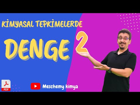 KİMYASAL TEPKİMELERDE DENGE 2.bölüm, Kp-Kc İlişkisi, Dengede Hess 11. Sınıf Kimya + PDF