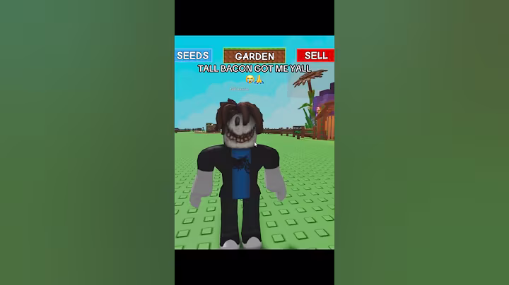 Tall Bacon Got Me💀 #roblox #growagarden #shorts