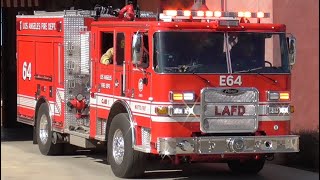 LAFD Engine 64 Responding