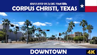 Famous 🌆 Downtown Corpus Christi, Texas 🌴 4K Drive Profile