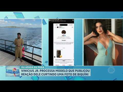 A HORA DA VENENOSA: Vini Jr. processa modelo em R$ 100 mil após exposição de supostos prints