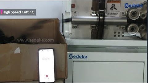 Higher Speed Automatic Corrugated Tube Cutting Machine Developed By Sedeke