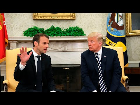 Trump and Macron joint news conference at the White House