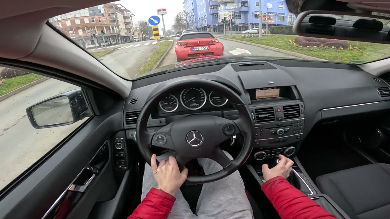MERCEDES W204 C Class 2.2 CDI ASMR Onboard POV DRIVE HD Video