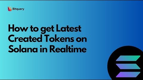 How to get newly created tokens on Solana Blockchain in realtime | Bitquery Solana Instructions API