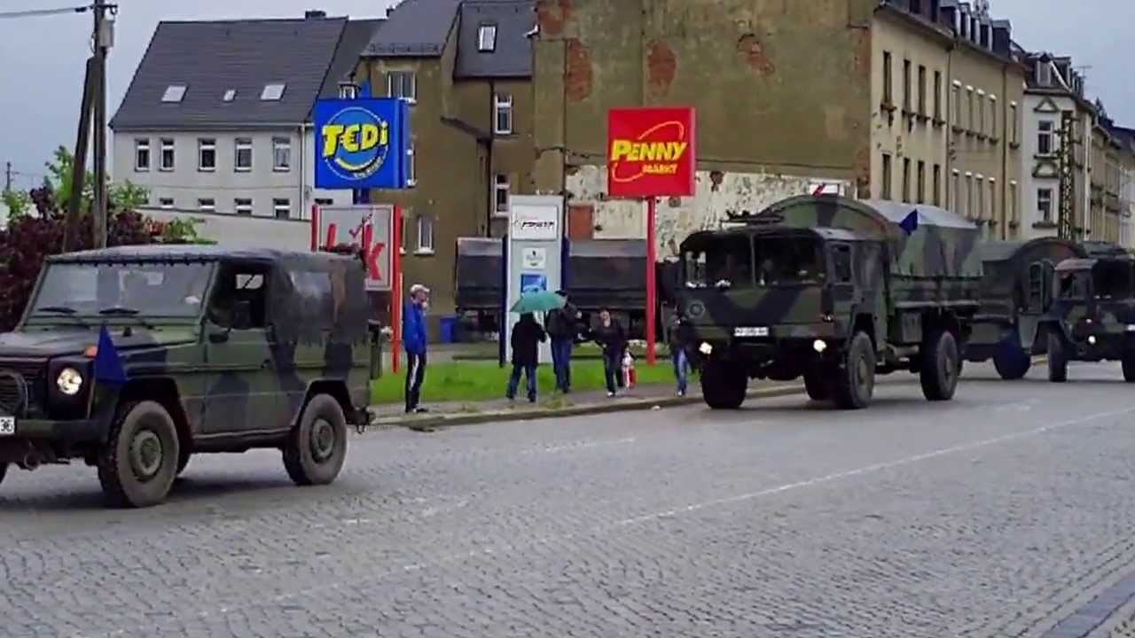 Hochwasser Bundeswehr rückt aus Glauchau ab 03.06.2013