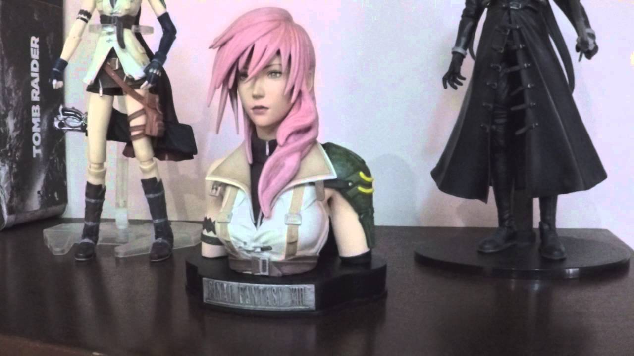 Final Fantasy Lightning Bust Sculpture Youtube