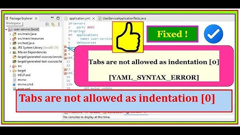 Fix: Tabs are not allowed as indentation | YAML_SYNTAX_ERROR