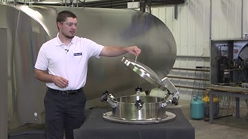 REPLACING MANWAY SPRING-ASSIST WITH NEW MUELLER LIFT-ASSIST