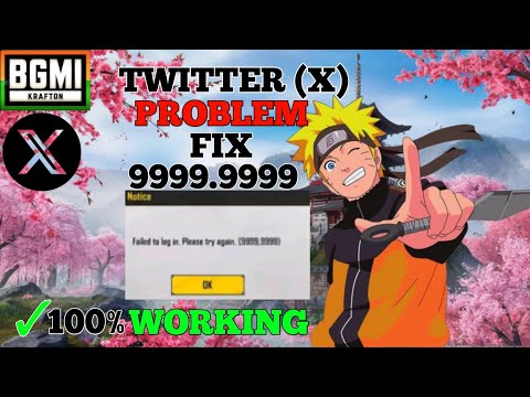 BGMI 4.5 Twitter (X) Login Error Fix 😱 | 9999.9999 Error Solved