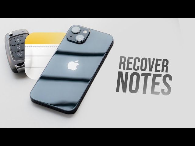 How to Recover Notes that Were Deleted on iPhone (tutorial) class=