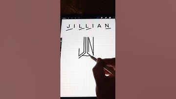 JILLIAN as a Logo, Comment your name for next video #logo #youtubeshorts #youtube #reels #shorts