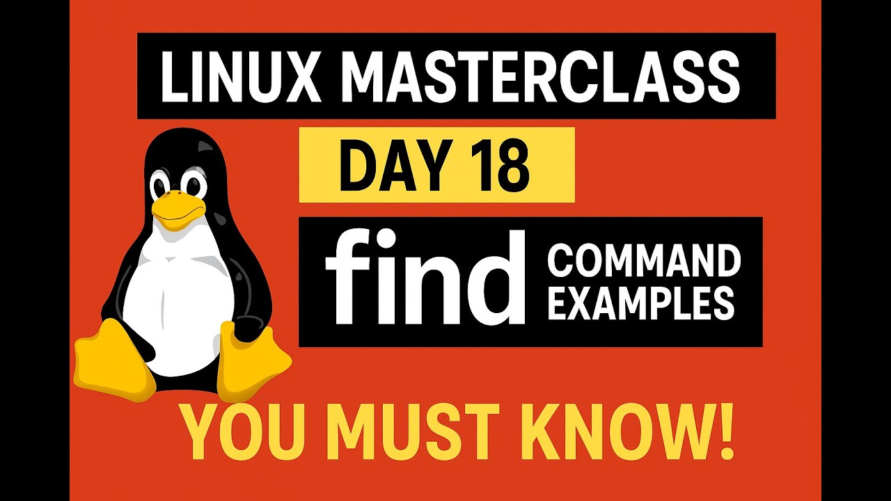 Linux Masterclass Day 18: Powerful find Command Examples You Must Know ...