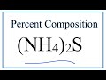 Ammonium Sulfide Composition and Properties