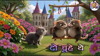 Do Chuhe The Mote Mote The | दो चूहे थे मोटे मोटे थे | Hindi Rhymes for Kids | Nursery Rhyme। Rhymes screenshot 5