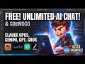 ATXP Chat FREE Unlimited Chat with Claude Opus 4.8,Gemini 3.1 Pro,GPT 5.5,Grok 4 Models No Limits