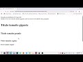 Tamano del Texto en HTML