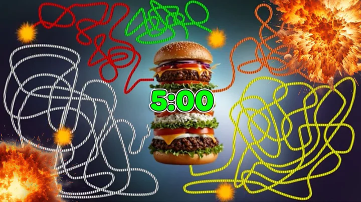 5 Minute Timer Bomb (Hamburger) - Countdown To Burger Mayhem!