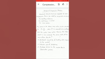Compression Members-1 (VTU Syllabus)