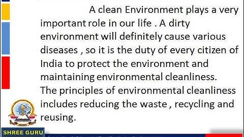 BBA II sem IBE environmental cleanliness