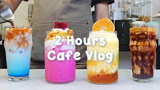 지치고 힘들 땐 음료 Asmr로 힐링해요주중의 여유로움2시간 모음2 Hours Vlogcafe Vlogasmrtasty Coffee