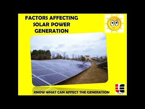 FACTORS AFFECTING SOLAR