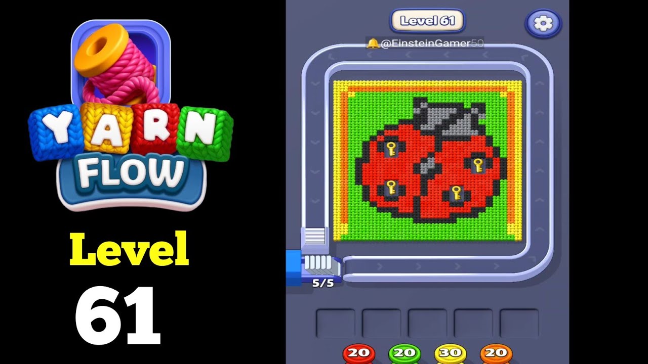 Yarn Flow Visualization Yarn Flow level 61 Walkthrough Solution - YouTube