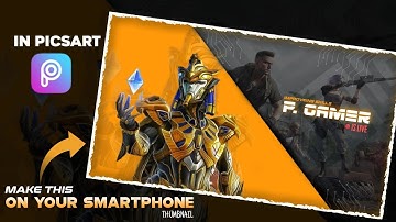 How to Make Gaming 🔴 Live Stream Thumbnail on Android Smartphone || PUBG Thumbnail 