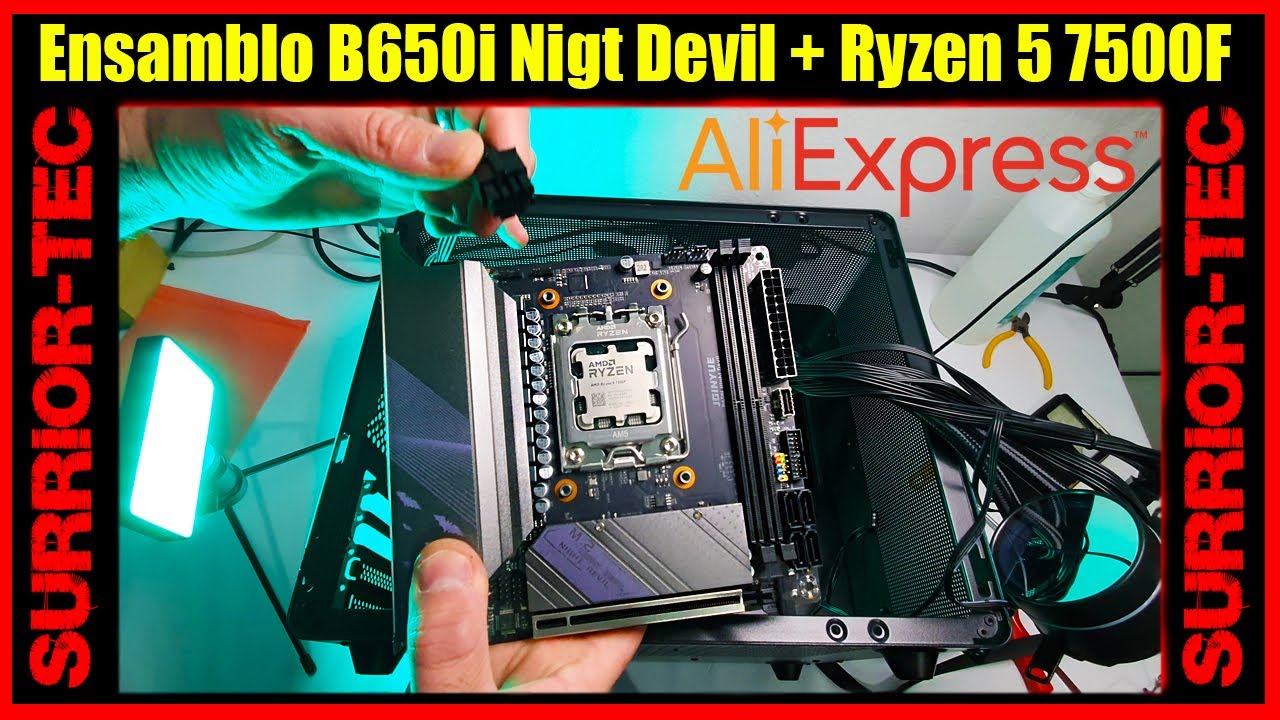 B650i Night Devil マザー+Ryzen 5 8500Gセット JGINYUE B650i Night Devil AMD Ryzen B650 AM5 miniITX マザーボード